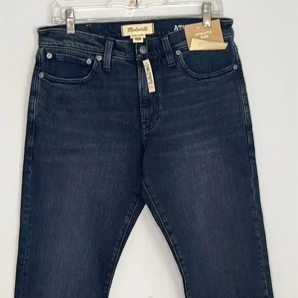 Madewell Mens Athletic Slim Jeans in Waites Wash Size 31x28